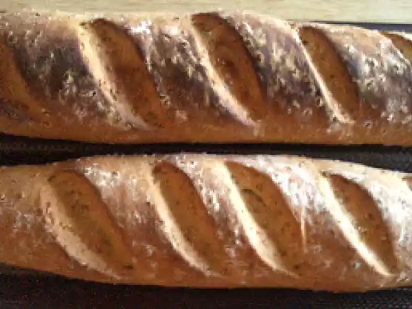 Receta Pan blanco de tahini y semillas de sésamo en panificadora