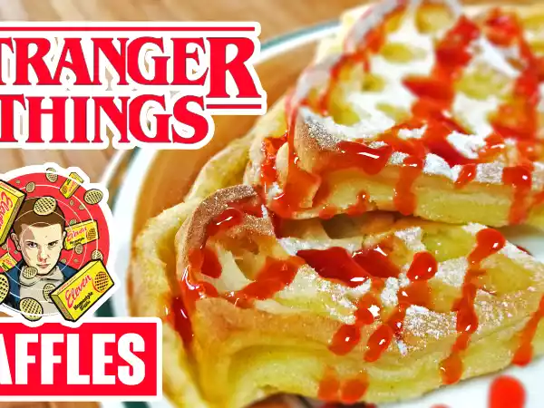 Receta Gofres sin gofreras inspirado en stranger things