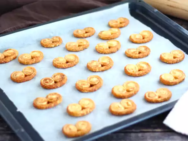 Receta Palmeritas de hojaldre con azúcar