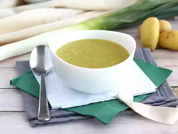 Receta Crema patata y puerro simple y fácil