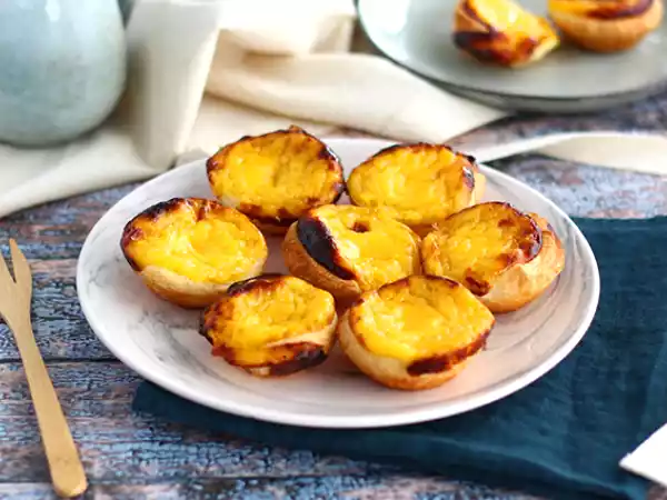 Receta Pasteis de nata, receta portuguesa (versión con almíbar)