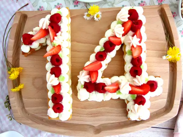 Receta Tarta de números (number cake)