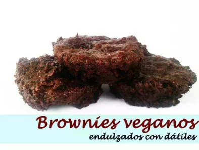 Receta Brownies veganos {endulzados con dátiles}