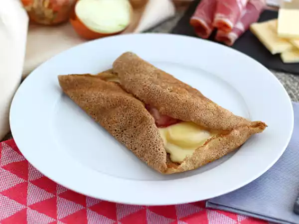 Receta Galette de sarraceno con queso raclette