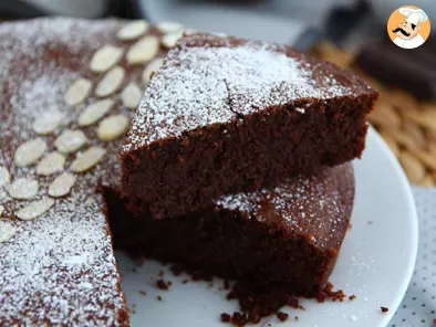 Receta Torta caprese (bizcocho de chocolate y almendra)