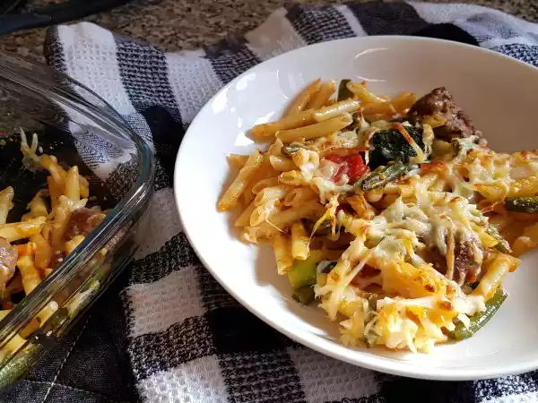 Receta Pasta con salteado de verduras