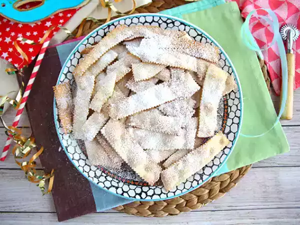 Receta Buñuelos italianos (chiacchiere di carnevale)