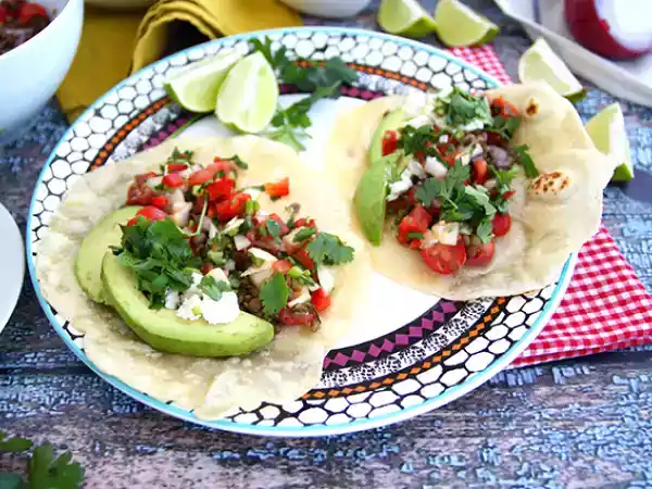 Receta Tacos vegetarianos de lentejas (con masa casera)