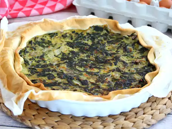 Receta Tartaleta de acelgas y queso