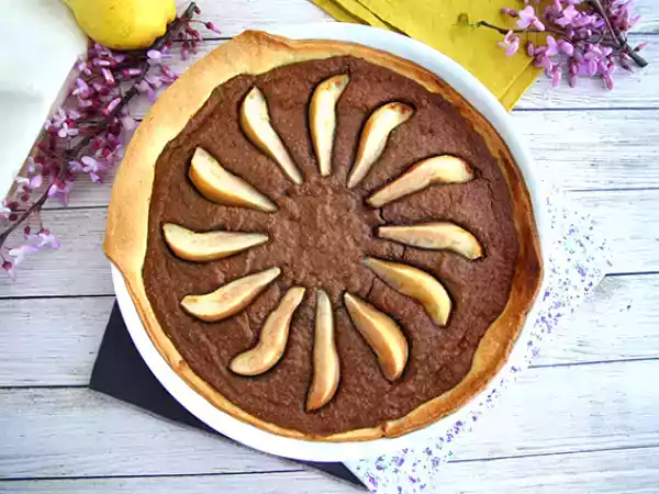 Receta Tartaleta de pera y chocolate