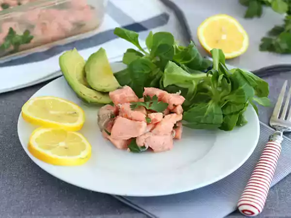 Receta Salmón marinado (con limón)