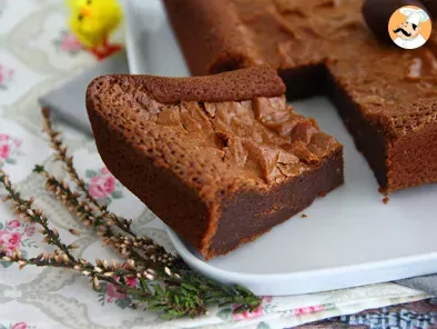 Receta Brownie con restos de chocolate de pascua