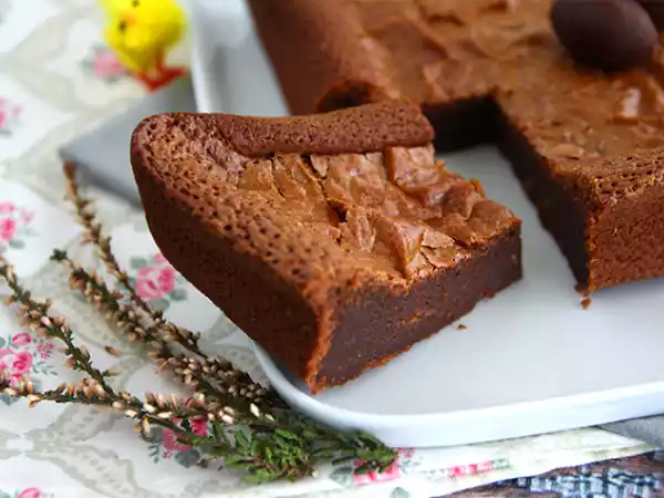 Receta Brownie con restos de chocolate de pascua