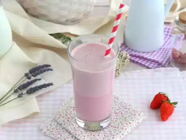 Receta Batido de frambuesa y fresa