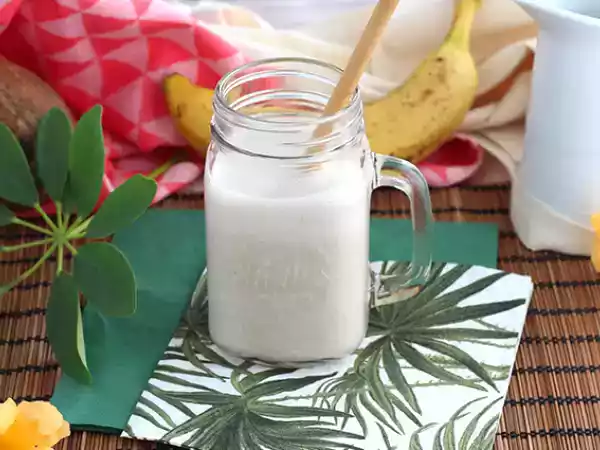 Receta Batido vegano de plátano