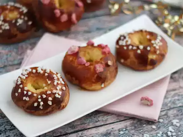 Receta Mini brioches de reyes
