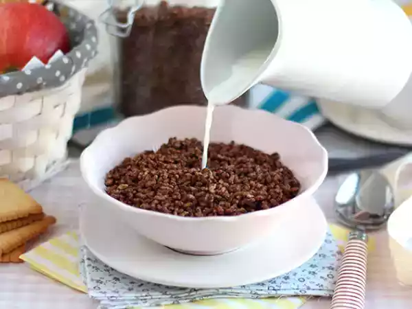 Receta Cereales de arroz inflado de chocolate. coco pops