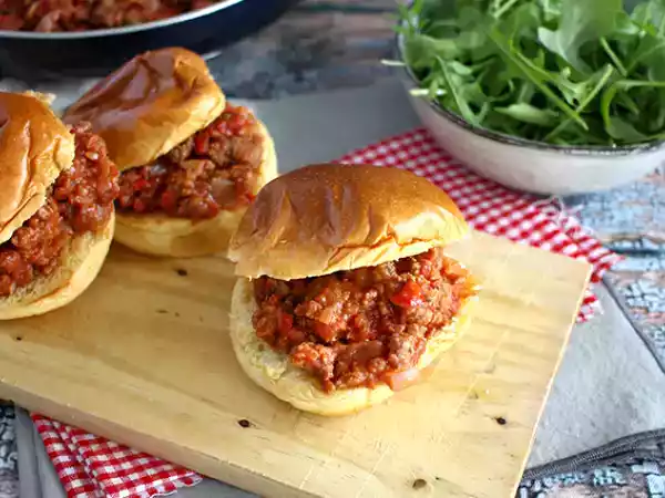 Receta Hamburguesa estilo sloppy joes