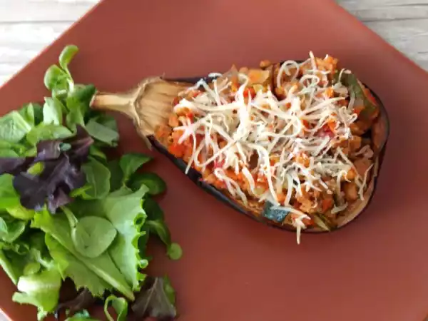 Receta Berenjenas rellenas {fitken}
