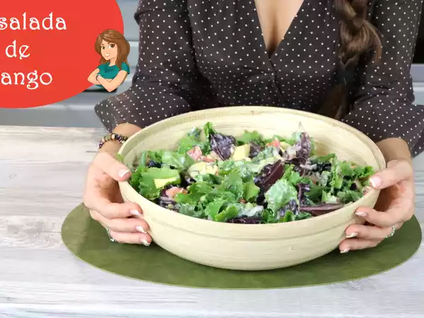 Receta Ensalada de mango {fitken}