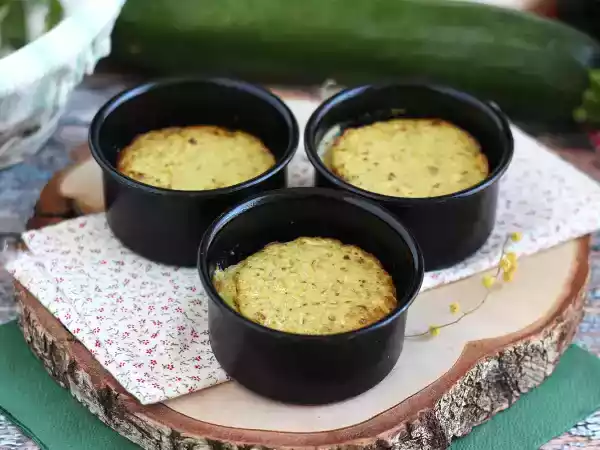 Receta Flan salado de calabacín y pesto - sin gluten