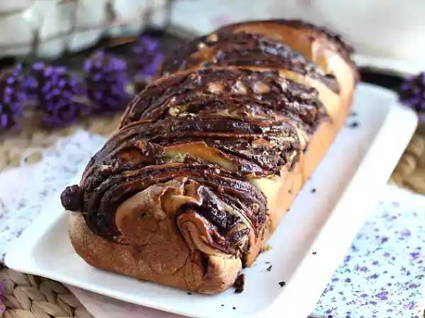 Receta Brioche babka de chocolate y avellanas