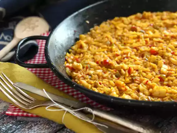 Receta Arroz con calamares fácil