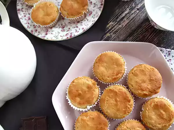 Receta Magdalenas con corazón de chocolate - veganas y sin gluten