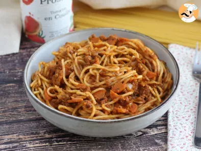 Receta Boloñesa vegetariana para tus espaguetis
