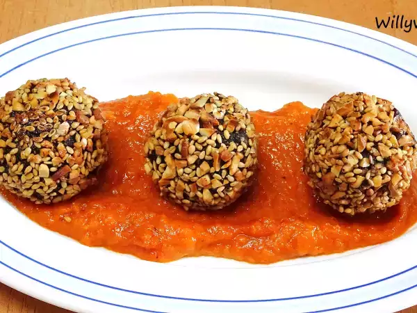 Receta Trufas de morcilla y almendra