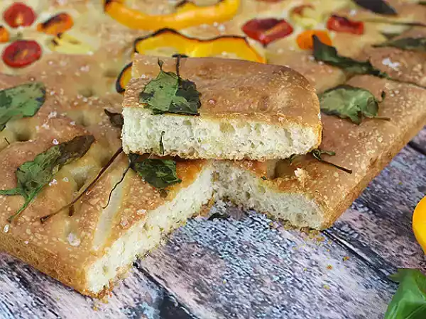 Receta Focaccia floral- focaccia art