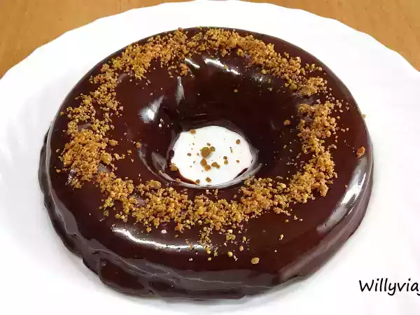 Receta Pastel de chocolate y plátano en 4 minutos