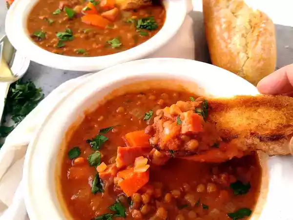 Receta Guiso de lentejas {una receta tradicional española}