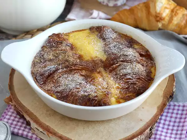 Receta Pan perdido de croissants al horno