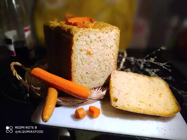 Receta Pan de zanahoria con masa madre en panificadora lidl