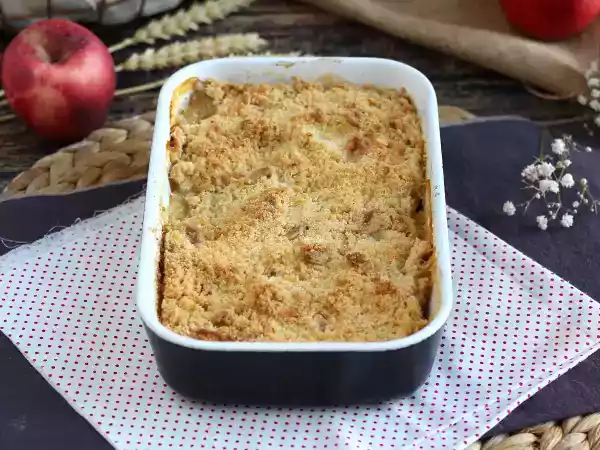 Receta Crumble de manzana súper fácil