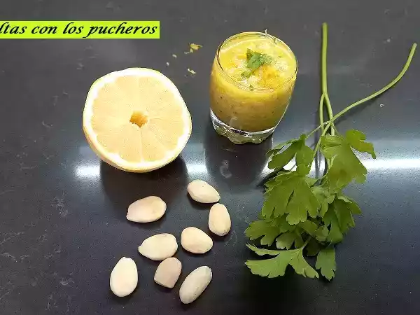 Receta Salsa gremolata con almendras