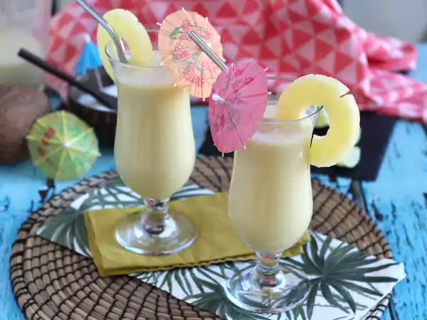 Receta Piña colada sin alcohol, receta rápida
