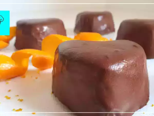 Receta Corazones de chocolate y naranja san valentín
