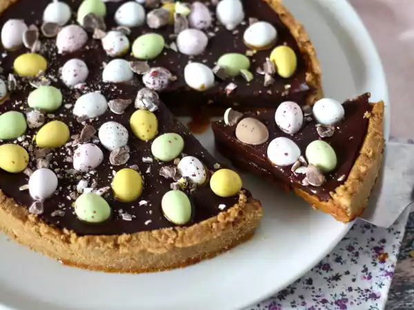 Receta Tartaleta de chocolate y caramelo para pascua
