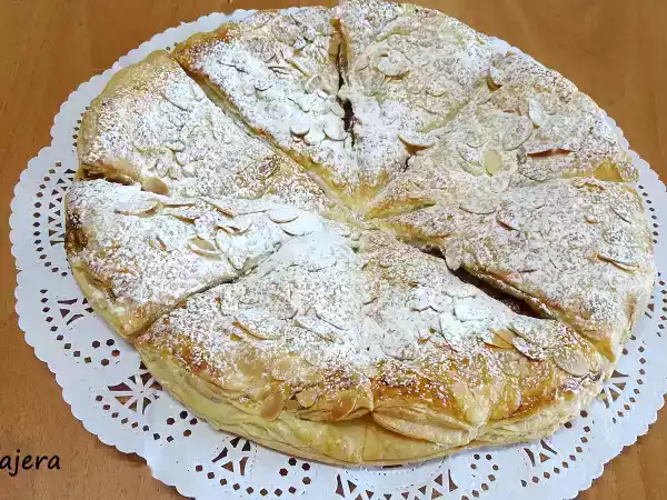 Receta Estrella de hojaldre y manzana