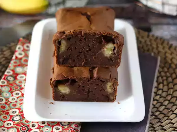 Receta Bizcocho de plátano y chocolate, súper tierno y jugoso