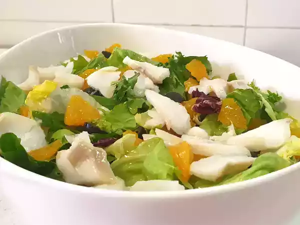Receta Ensalada de bacalao y naranja