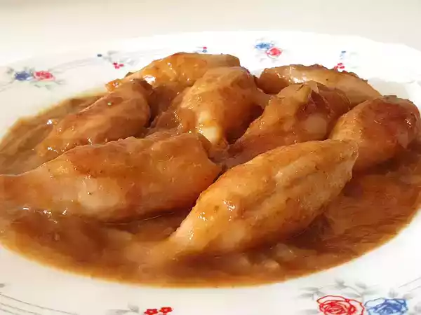 Receta Chipirones encebollados