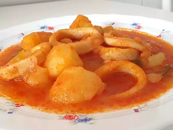 Receta Marmitako de calamares