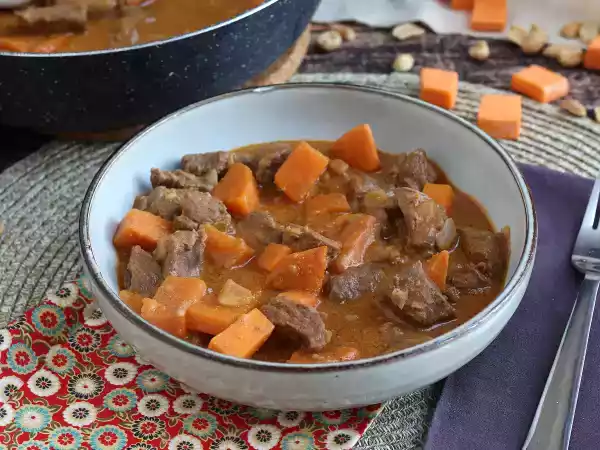 Receta Estofado de ternera senegalés: mafé