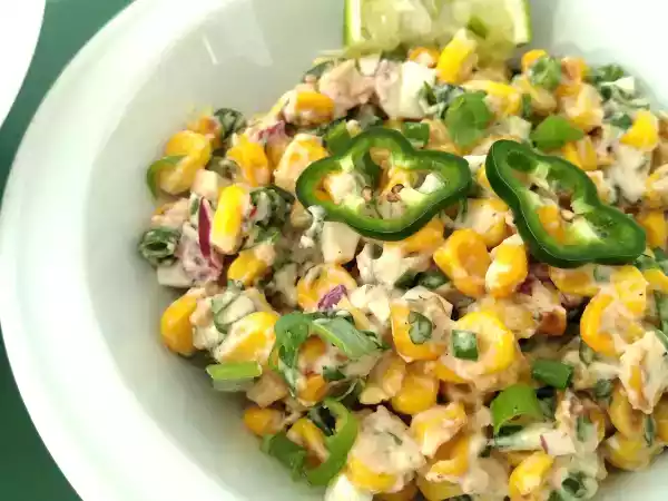 Receta Ensalada de maíz {receta mexicana}