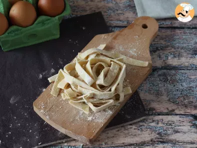 Receta Cómo hacer pasta fresca al huevo: tagliatelle