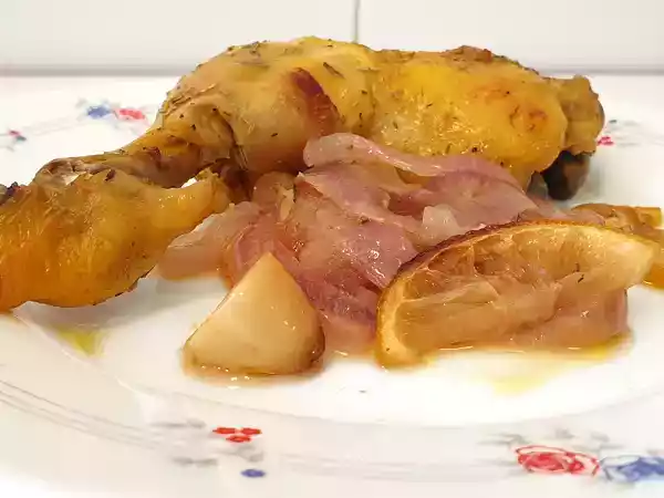 Receta Muslos de pollo al limón al horno