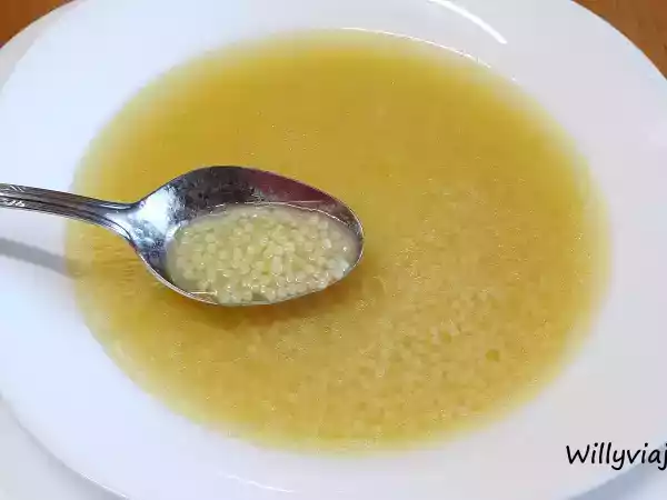 Receta Sopa de pollo y jamón